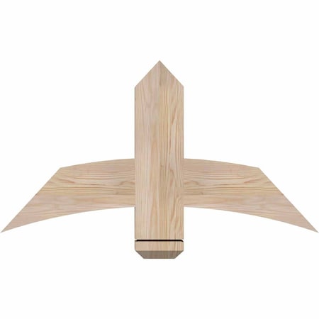 Ekena Millwork Bellingham Smooth Timber Gable Bracket, Douglas Fir, 36"W x 19"H x 3 1/2"D x 5 1/2"F, 13/12 Pitch GBW036X19X0406BEL00SDF
